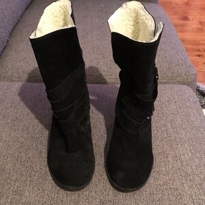 Women's Black Suede Boots